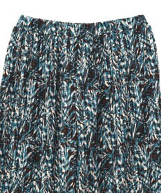 Green Parks セルフカットプリーツ柄パンツ