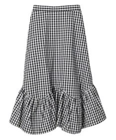 earth music&ecology イレヘムチェックスカート