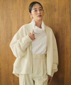 #Newans リラックスフィットドルマンニットブルゾン