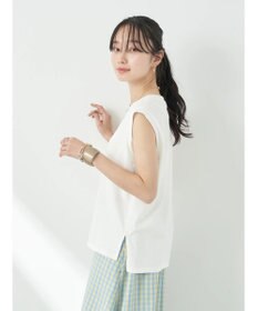 earth music&ecology ノースリーブカットソー（汗じみ防止）