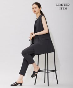 ICB 【WEB限定・洗える】BackSatinGeorgette ドロストパンツ