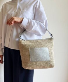 Hekhèr Le Style de Vie 【日本製 / 3WAY】ジュート×牛革 ショルダーバッグmedium