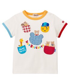 MIKI HOUSE HOT BISCUITS 【80-120cm】ポケットプリント半袖Tシャツ