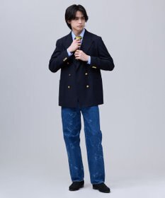 J.PRESS MEN 【J.PRESS ORIGINALS】SHIOTA 5 Pocket Piped Stem Denim Pants / Japan Made