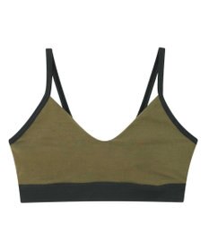 une nana cool 綿ベア天竺 カラーブロッキング ノンワイヤーブラジャー