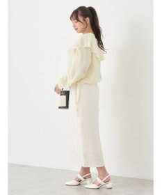 earth music&ecology ラッフルシアードロストブラウス