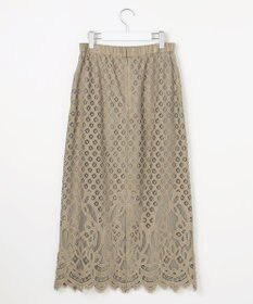 自由区 【SHIHOさん着用・こだわり素材】パネルレース スカート