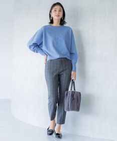 組曲 L 【洗える・WEB限定】2WAYウォームストレッチ テーパードパンツ