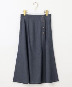 ANY SIS L 【洗える】ライトデニムライクシャンブレー スカート
