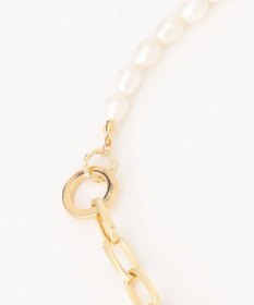 自由区 【2WAY】淡水パールチェーン２WAYネックレス