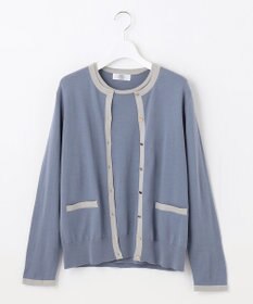 J.PRESS LADIES 【洗える】トリムツイン ニット