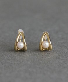 Phoebe 【痛くないシリーズ/金属アレルギー対応】ドロップパールライトフィットイヤリング　ゴールド