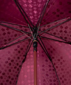 AURORA ニナリッチ　ハト柄ジャカード　ジャンプ傘