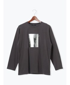 Te chichi 箔プリントロングTシャツ