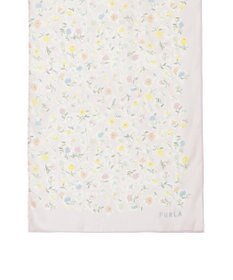 MOONBAT 【シルク100%】フルラ (FURLA) シルクシフォンロングスカーフ 小花柄 150cm×35cm