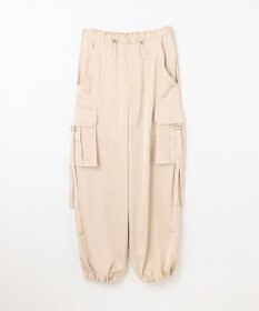 GRACE CONTINENTAL サテンカーゴパンツ