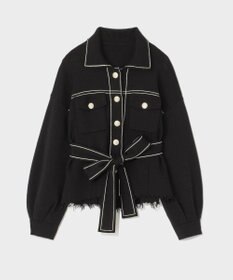 GRACE CONTINENTAL ニットワークジャケット