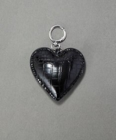 Phoebe ハートレザーバッグチャーム　ブラック