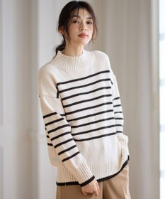 ANY ラムウールボトルネックプルオーバー