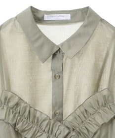 Green Parks ＳＥＴ２点フリルビスチェ＋シャツチュニック