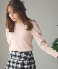 Feroux 【洗える】パワショル ニットプルオーバー