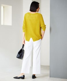 自由区 【接触冷感・UVカット・吸水速乾・洗える】シェルタリングオックスストレート パンツ