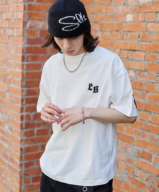 WEGO 【ユニセックス着用ITEM/MLサイズ展開】アクセ付きストレートライングラフィックT（SS）