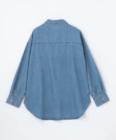 ANY 【洗濯機可】パールボタンデニムシャツ