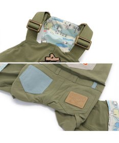 PET PARADISE スヌーピー ビーグルスカウト オーバーオール 《キャンプ柄》 中型犬