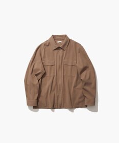 ATON COTTON VOILE SATIN | ジップアップジャケット - UNISEX