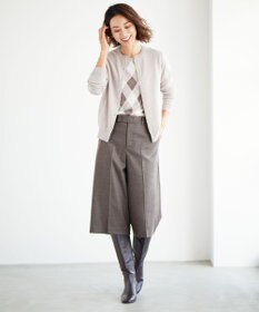 J.PRESS LADIES 【洗える】アーガイルツイン ニット