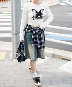 WEGO バタフライプリントロンT