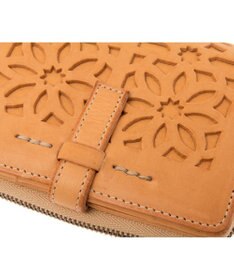 genten カットワーク 二つ折り財布