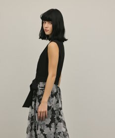 GRACE CONTINENTAL カシュクールフラワープリントワンピース