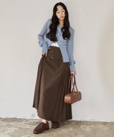 INTER-CHAUSSURES 【CHRISTIAN VILLA】レザーワイドミディアムショルダーバッグ