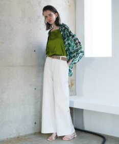 YECCA VECCA [2SET]キャミ付きシアージオメ柄シャツ