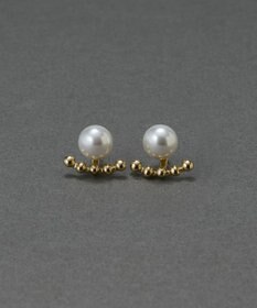 Phoebe 〈金属アレルギー対応〉2wayドロップラインパールバックキャッチピアス　ゴールド/ニッケルフリー