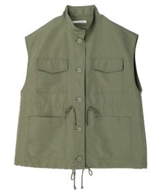 Green Parks ・ＥＬＥＮＣＡＲＥ　ＤＵＥスタンドカラーミリタリーベスト