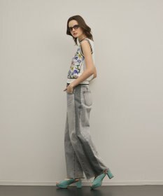 GRACE CONTINENTAL フラワープリントニットトップ