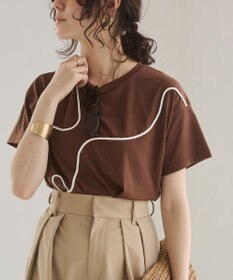WEGO 【ANGIE VINTAGE】コード刺繍デザインTシャツ