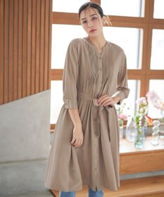 Tiaclasse L 【3way】ピンタックシャツワンピース