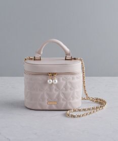 Maison de FLEUR リボンキルティングキューブショルダーバッグ