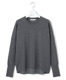 ICB 【洗える】 シルキーウールダブルフェイス ニットプルオーバー