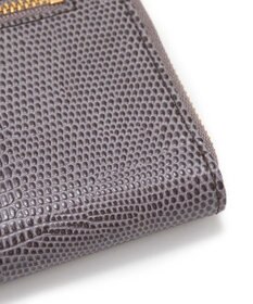 TOPKAPI 【TOPKAPI】イタリアンレザー リザード型押し Lファスナー長財布マチ付き LUCIA ルチア