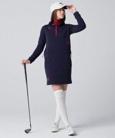 PW CIRCULUS 【WOMEN】ハーフジップ フーディ ワンピース