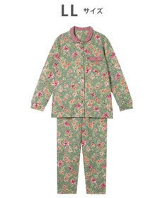 WACOAL ワコール_リラックス＆スリープ パジャマ キルトニット素材(本体) あったか 長袖 長ズボン レディース KDW405 /ワコール