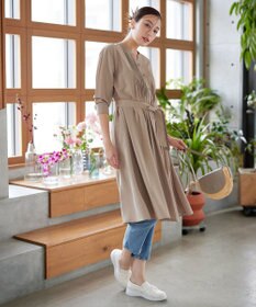 Tiaclasse L 【3way】ピンタックシャツワンピース