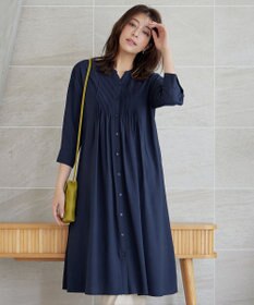 Tiaclasse L 【3way】ピンタックシャツワンピース