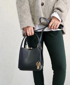 style code 【Ungrid/アングリッド】両アオリポケットハンドバッグ　プレートキーリング付き ミニショルダーバッグ