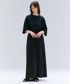 BEIGE， 【洗える・GLOW ８月号掲載】S.BABILA / スリットネックオーバーサイズTシャツ